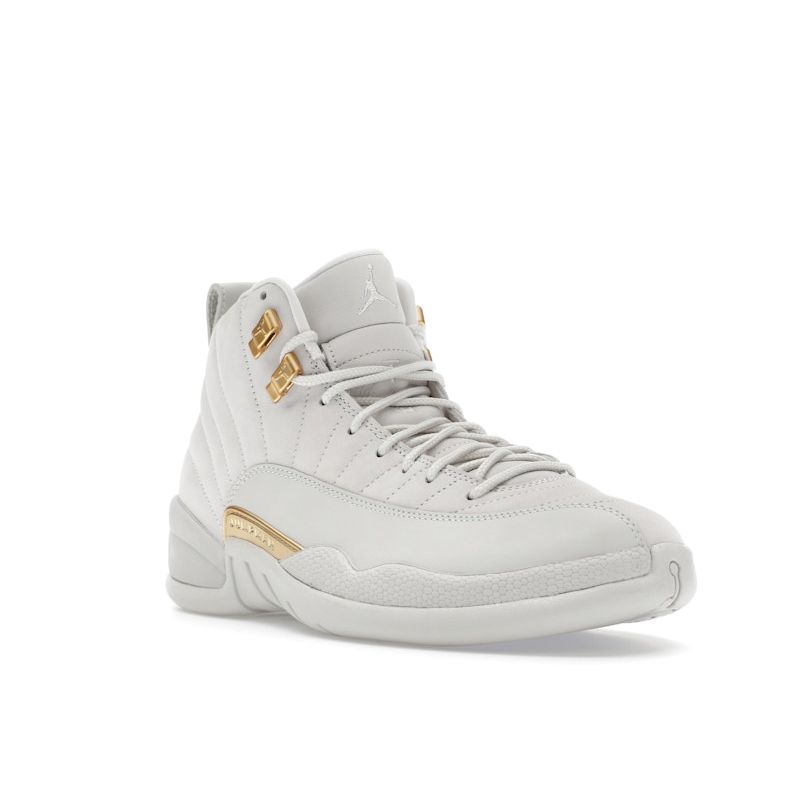 Air Jordan 12 Retro Phantom Women Sneakers Cream Metallic-Gold White FD9101-007