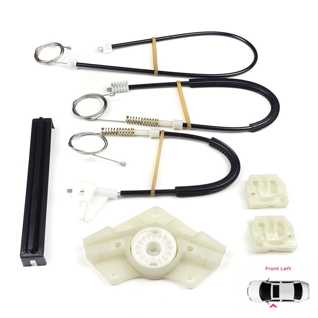 BWR544 Power Window Regulator Repair Set Front Left Door for Skoda Octavia MK1 1U 1U2 1U5 2001-2010 4/5 Door Facelift 1U0837461B