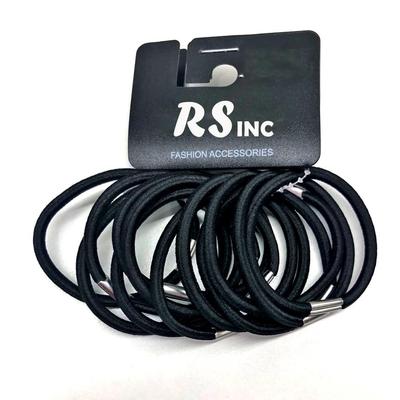 RSINC Черные резинки для волос держатели для хвоста эластичные резинки для волос - 12 шт. ЧЕРНЫЕ РЕЗИНКИ ДЛЯ ВОЛОС (12 шт)
