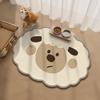 Pet Mat: Впитывающий, водонепроницаемый коврик для пола для собак/кошек, устойчивый к грязи, защищающий от брызг, мультяшный дизайн, диатомит.