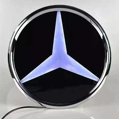 3D Светодиодный логотип на переднюю решетку автомобиля W204 GLK/GLA/GLS/SLK класс 2013-2019 Светящийся декоративный значок Для Mercedes Benz1