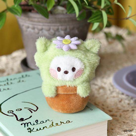 BT21 Брелок для ключей Minini Plush GREEN ver.
