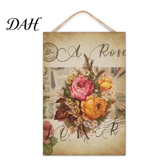 Porch Hanging Sign Summer Wooden Sign, Welcome Front Door Decor with Decorative Rope, Colorful Hanger for Seasonal Farmhouse Beach House Wall Art