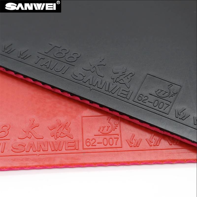 SANWEI TAIJI PLUS/LINHT VERSION Накладка для настольного тенниса Одобренная ITTF 40+ Накладка для настольного тенниса (Полулипкий) Пинг-понг резиновый