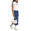 adidas Женская линейная графическая футболка Cali Off White/Night Indigo JC7705