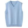 Новый детский sleeveless свитер с V-образным вырезом из 100% шерсти