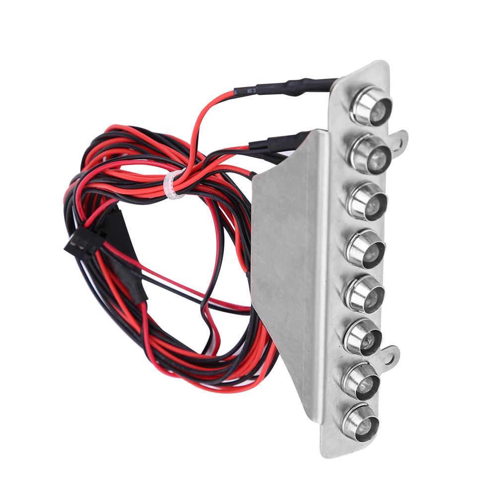 8 LEDs Light Bar White Red Taillight Lamp Accessory Part for TRAXXAS UDR 17 Truck RC Car