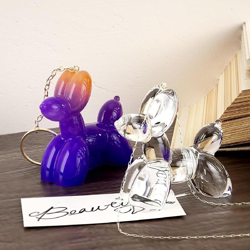 2Pcs 3D Silicone Mold for DIY Candle Making Balloon Dog Stereoscopic Resin Gypsum Aromatherapy Candle Decoration
