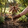 Rust-Resistant Flower Garden Stake Rustic Lawn Ornament Forest Style Flower Decoration  Patio