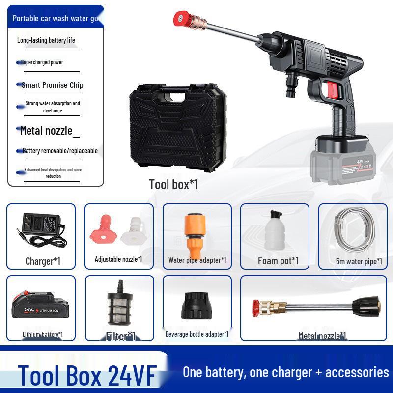 Портативный беспроводной пистолет-распылитель высокого давления для автомойки