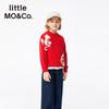 Маленькая MO&Co. Праздничный свитер для детей из шерсти мериноса с животными