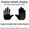 Car LED Finger Gesture Light for Rear Window LED Fun Interactive Gestures Palm Light Decoration