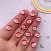 50pcs Resin Mini Colorful Santa Claus Snowman Christmas Tree Deer Flatback Nail Art Decor DIY Scrapbook Accessories Crafts KTY
