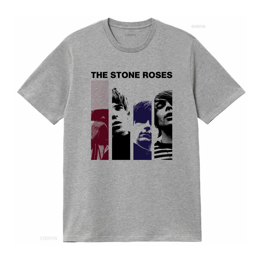 Винтажная мужская футболка группы The Stone Roses Белая Ретро Рок Стиль Все Размеры S 4XL JJ1386 винтажная Стильная стирка Растянутая мода