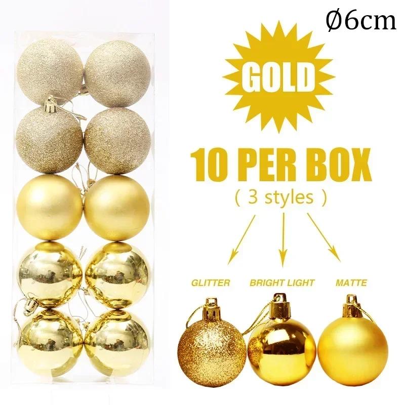Рождественский шар для украшения елки, подвесной кулон, золотые, красные, серебряные, синие шары, товары для украшения дома, вечеринки, Рождества своими руками