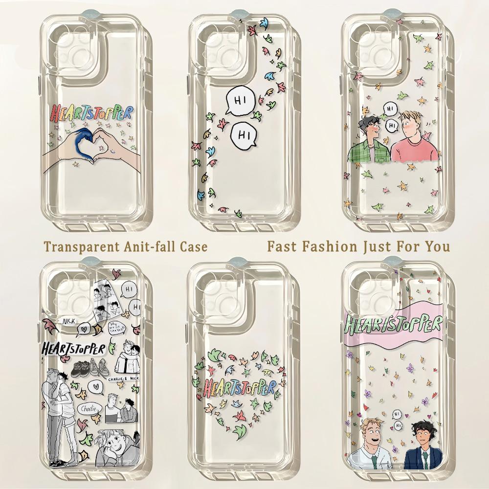Горячий ТВ H-Heartstoppers Чехол для телефона для iPhone 17 16 16e 15 14 13 12 11 Mini Pro Max X XR XSMax 8 Air Plus Прозрачная задняя крышка