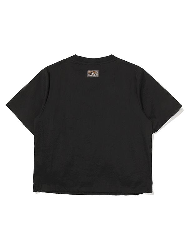 BBC EARTH W Utility Woven Round T-Shirt_Black