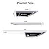 Auto Door Fender Side Blade Badge Car Body Sticker for Mitsubishi Pajero Sport Eclipse Cross L200 Colt Delica Ralliart Triton