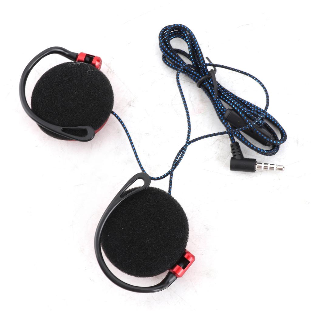 3.5mm Wired Headset Ear Hook Headset Stereo Game Sports Headphone with Mic for Phone