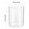 Cylinder Glass Holder Clear Shade for Pillar Candles Sturdy Elegant Decorative Use Home Party Wedding Banquet