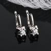 Earrings 2022 Trend New Moissanite Dangle Huggie Earring 100% 925 Sterling Silver Hoops Woman Original Jewelry for Girls