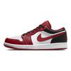 Кроссовки унисекс Air Jordan 1 Low Reverse Black Toe Red White Gym-Red 553558-163