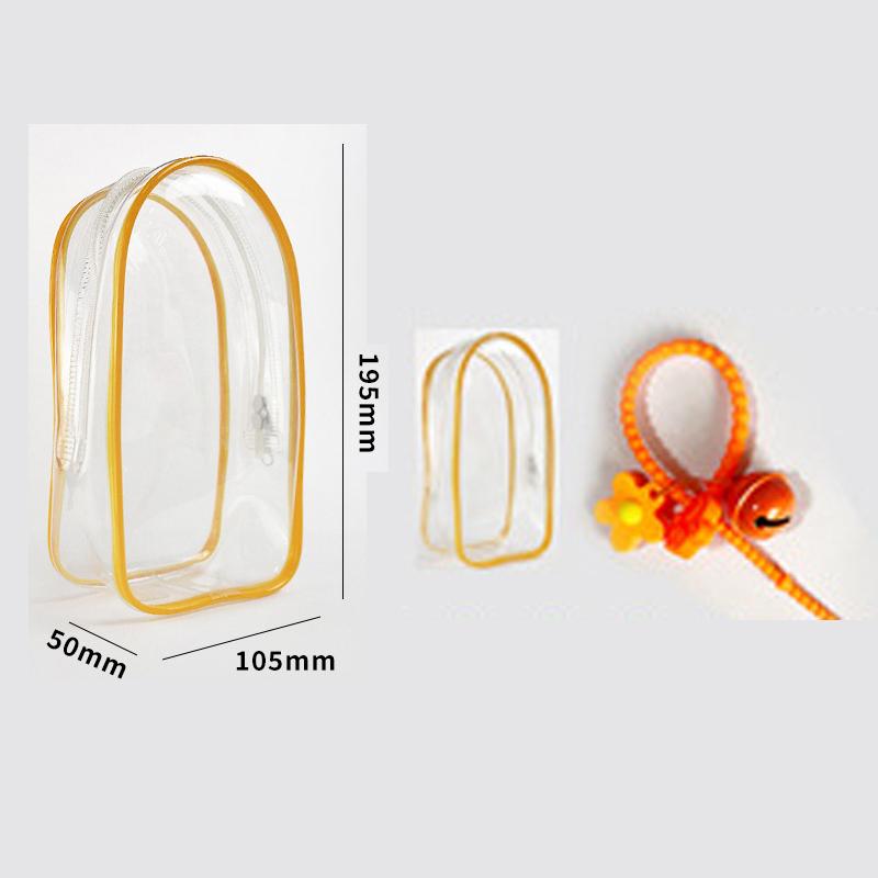 1 шт. прозрачный ПВХ защитный чехол брелок сумка для хранения органайзер коробка игрушка кукла подарочная сумка пыленепроницаемая подвесная сумка