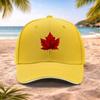 Red Maple Leaf Baseball Cap Unisex Fashion Hat for Weddings Parties Music Festivals Outdoor Photography Birthday Gift
