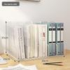 Large Metal Desk Organizer: File Rack & Bookshelf for Office Supplies