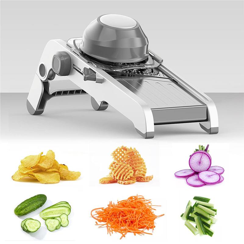 18 In 1 Adjustable Vegetable Slicer Stainless Steel Vegetable Slicer Julienne Slicer For Potato Onion