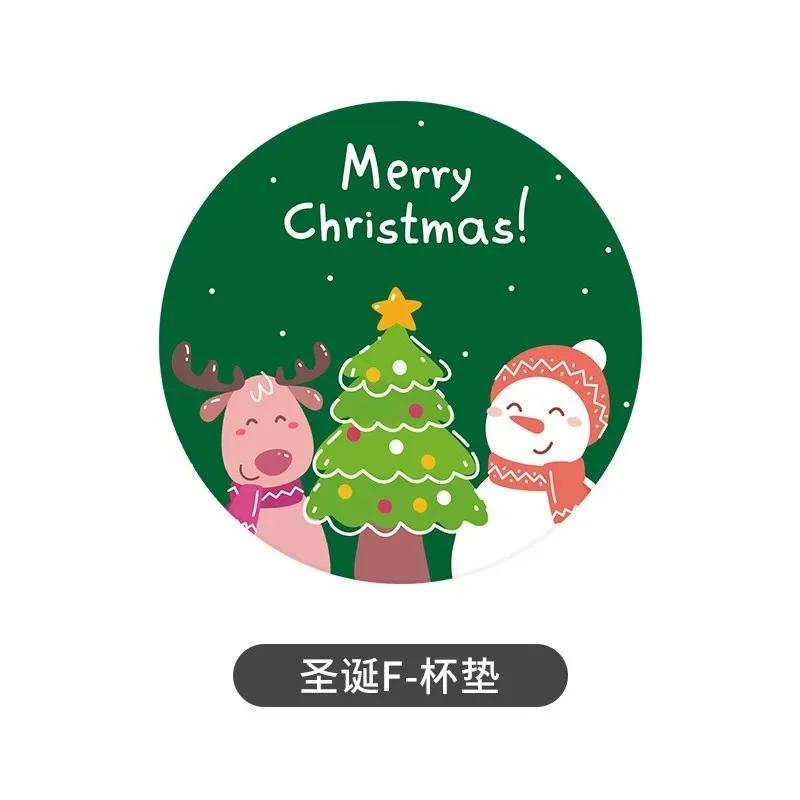 Рождественские диатомитовые впитывающие подставки мультяшный снеговик противоскользящие высокотемпературные подставки для чашек теплоизоляция горячая подставка декор стола