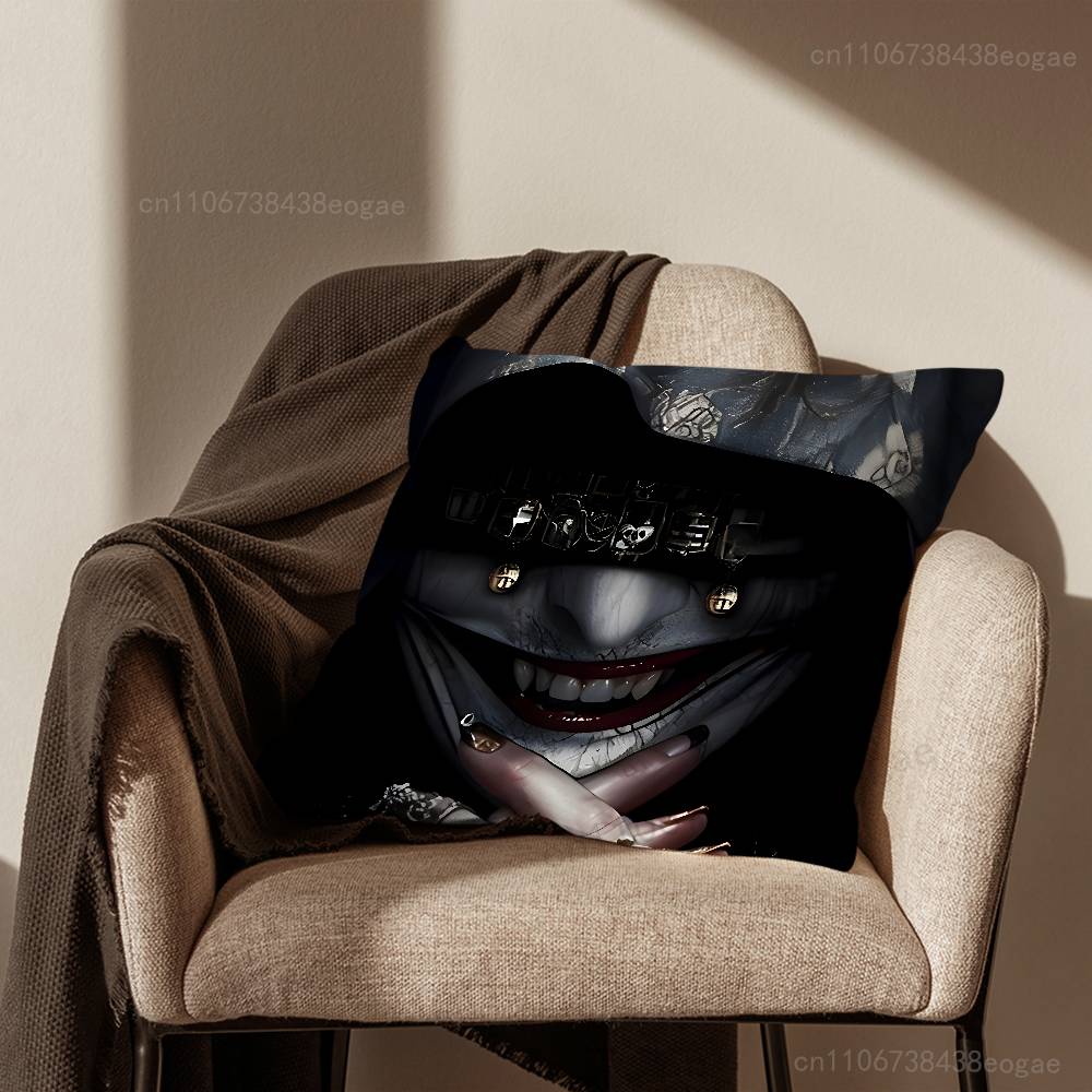 Чехол для декоративной подушки в готическом стиле с изображением Сатаны и ведьмы, для размеров 45*45см, 55*55см, 30*30см, для декора и защиты дома, спальни