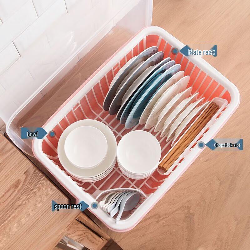 Camellia Large Plastic Dish Drying Rack
