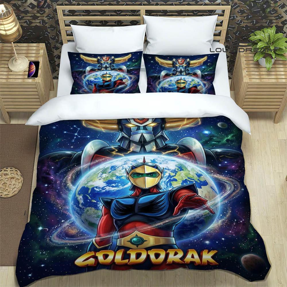 Комплекты постельного белья с принтом UFO ROBO GRENDIZER GOLDORAK изысканный комплект постельного белья пододеяльник комплект постельного белья люкс