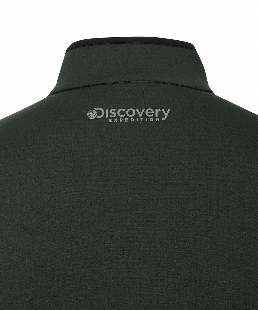 DISCOVERY EXPEDITION Men'S Functional Half-Zip High-Neck T-Shirt (D/Khaki)