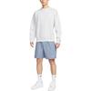 Nike Solo Swoosh Casual Shorts Men's Gray Slate Blue