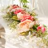 Artificial Floral Swag 29.5 Inch Spring Decorative Wedding Arch Flower for Table Centerpieces Door Lintel Party Pink