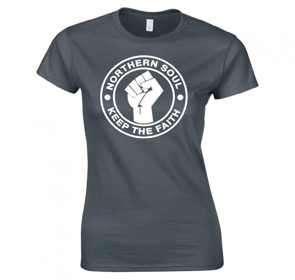 Northern Soul Keep The Faith Ladies TShirt New