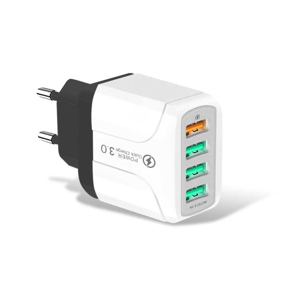 Зарядное устройство PD33W QC3.0 GaN: 9В/12В, 65Вт, Многопортовый, Европейский Стандарт, Адаптер Быстрой Зарядки