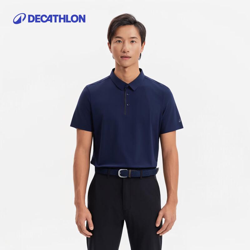 Мужская футболка-поло для гольфа Decathlon с защитой от солнца, с коротким рукавом