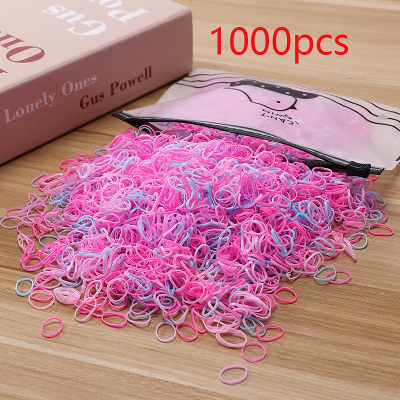 50 шт./компл. эластичные резинки для волос для девочек, аксессуары для волос, цветная нейлоновая повязка на голову, детская резинка для волос, подарочные украшения