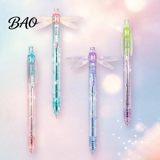 Handwriting Tools for Office Gleaming Wings Dragonfly Gel Pen, Translucent Plastic Stationery with Interactive School Supplies Students Flapping