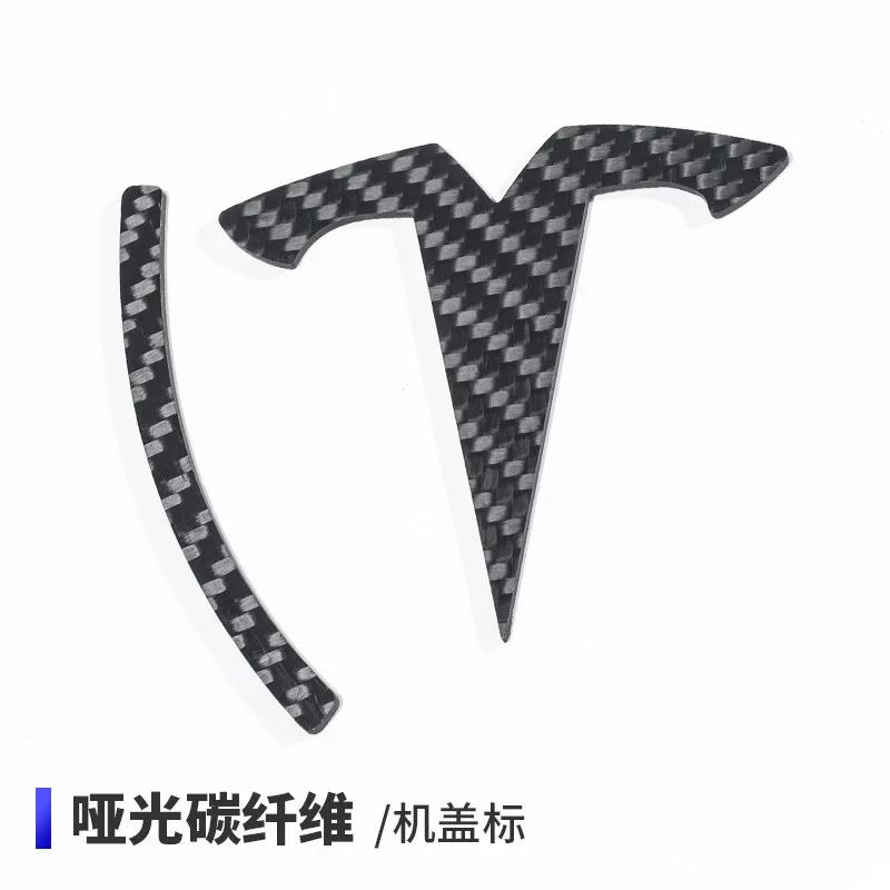 QPVH8 For Tesla Model3 Y X S Highland Logo Sticker True Carbon Fiber Spacex Elon Musk Letter Car Stickers Exterior Accessories