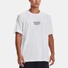 Under Armour Letter Print Crew Neck Short Sleeve T-Shirt Men Tops White 1376856-100