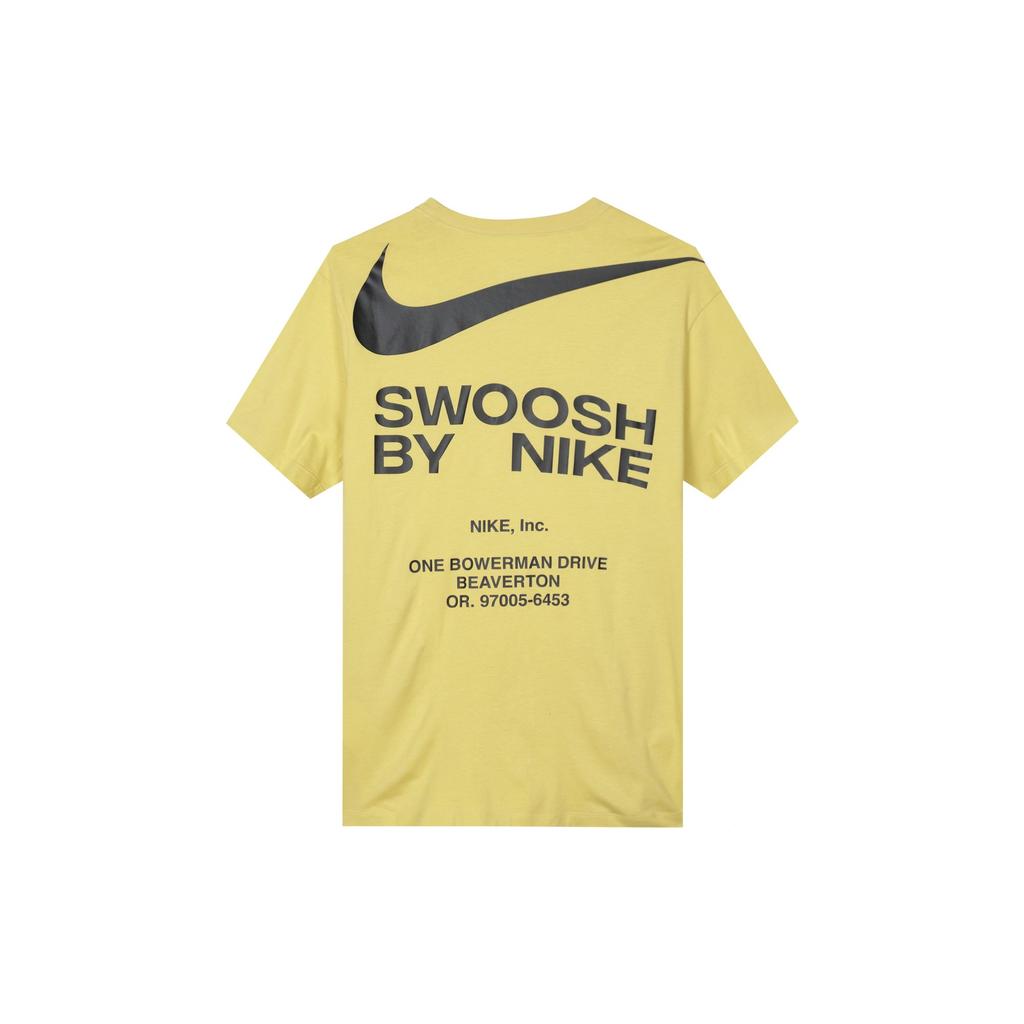 Nike Футболки мужские желтые с круглым вырезом умеренного прямого кроя DZ2882-700