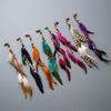 1 Pcs Vintage Ethnic Style Feather Hair Clip Seaside Vacation Bohemian Tassel Headband Headwear