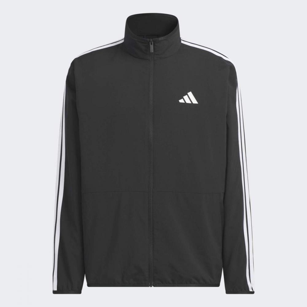 Adidas Тренировочная кофта с 3 полосками, стандартный крой, легкая тканая, Kr8907