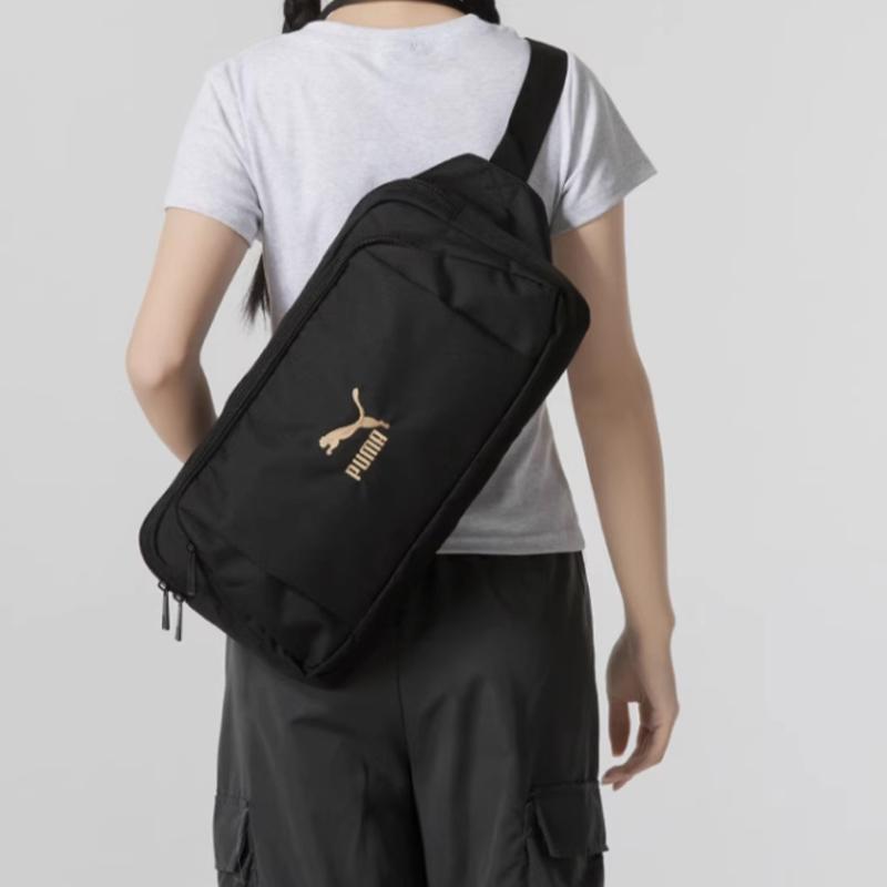 New PUMA Fabric Shoulder Bag Crossbody Bag Regular Unisex Black 090567-01