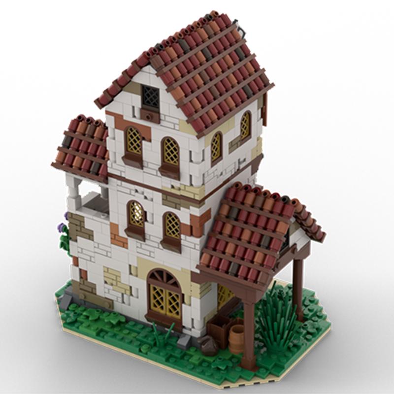 1404 детали MOC Серия 7 'Пиратская таверна' Строительные блоки Модель Конструкторы DIY Идея Рождественский подарок Креативное образование Кирпичики Дети