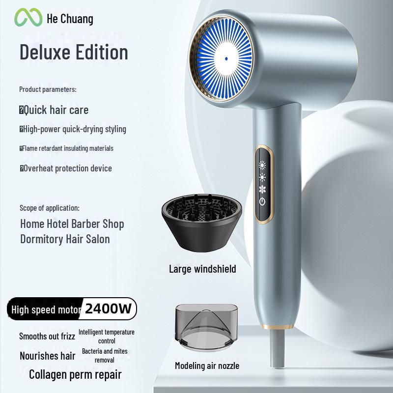 High-Speed Intelligent Hair Dryer with Noise Reduction for Home, Dorm, or Hotel Use